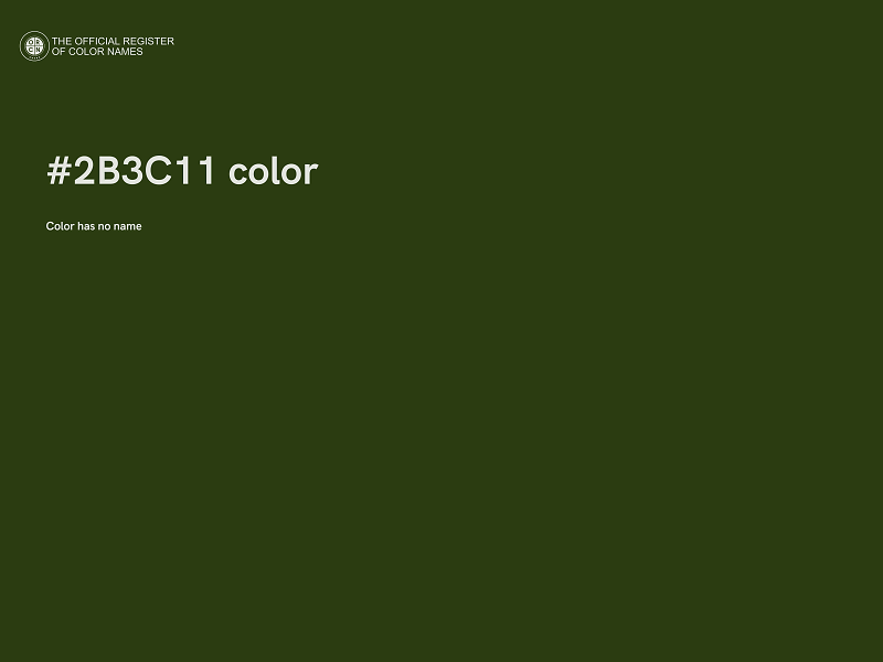 #2B3C11 color image