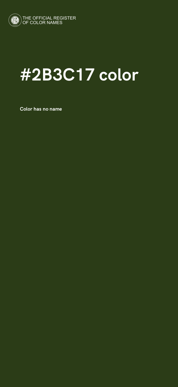 #2B3C17 color image