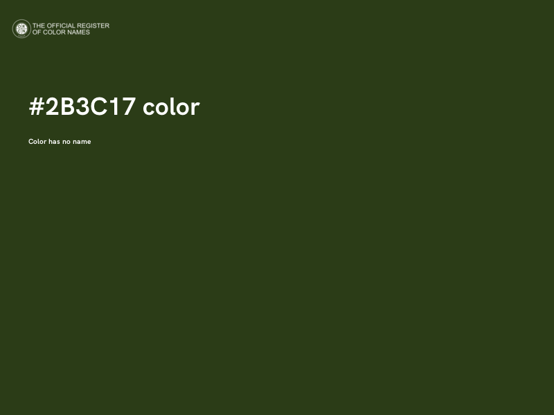 #2B3C17 color image