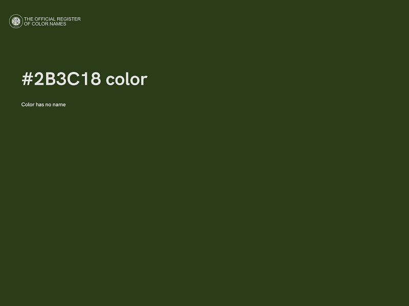 #2B3C18 color image