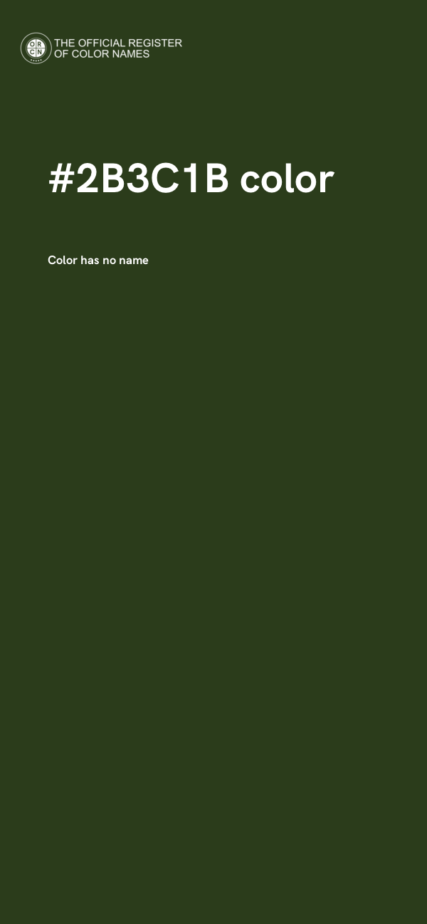 #2B3C1B color image