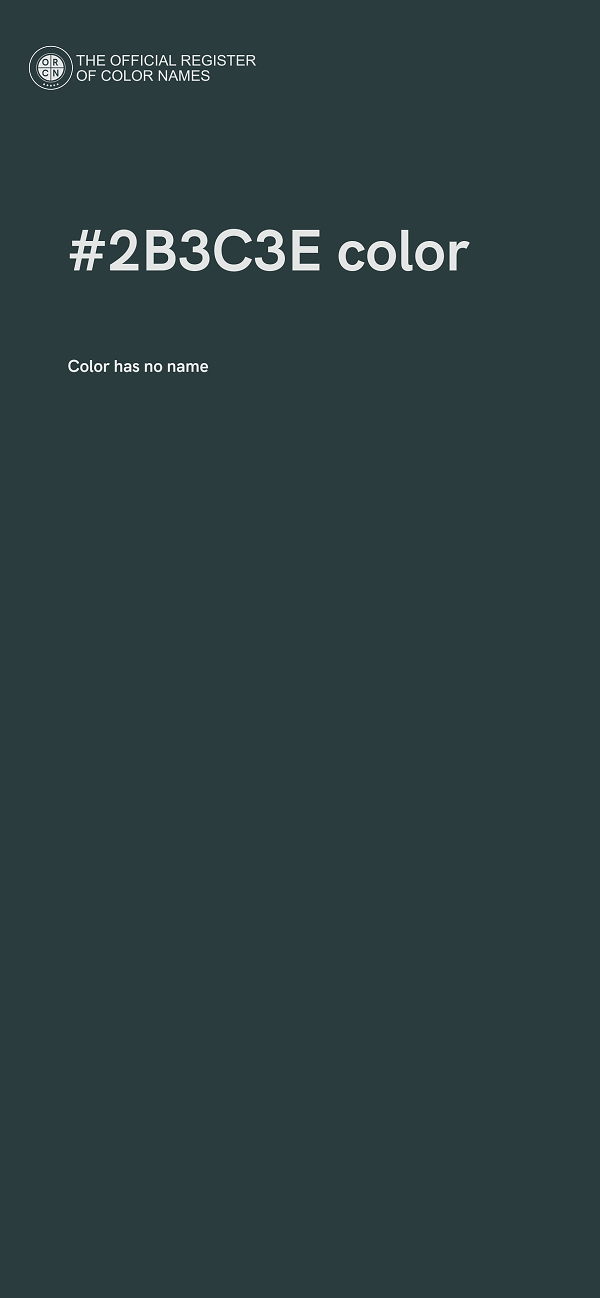 #2B3C3E color image