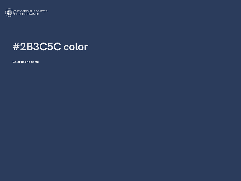 #2B3C5C color image