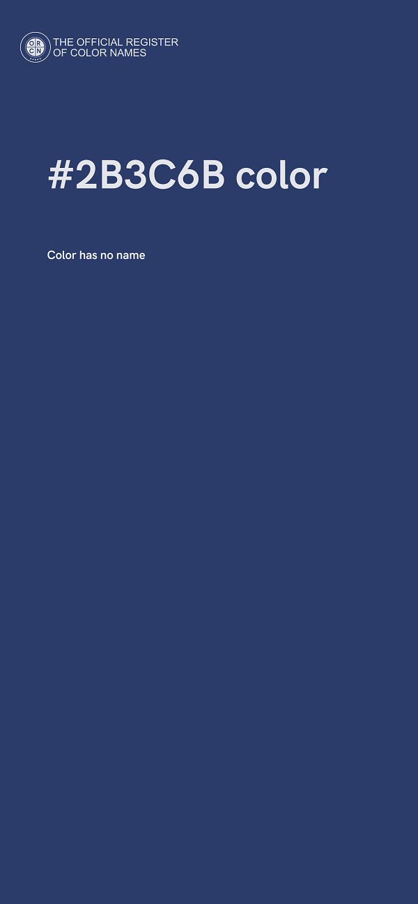#2B3C6B color image