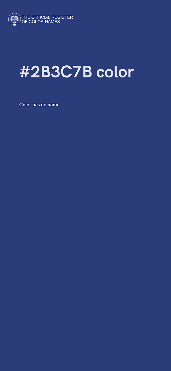 #2B3C7B color image