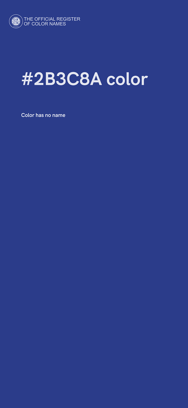 #2B3C8A color image