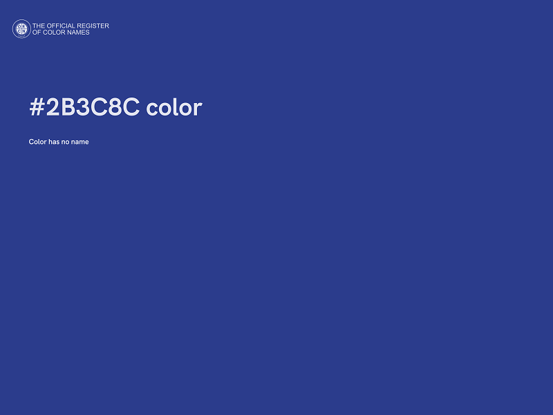 #2B3C8C color image