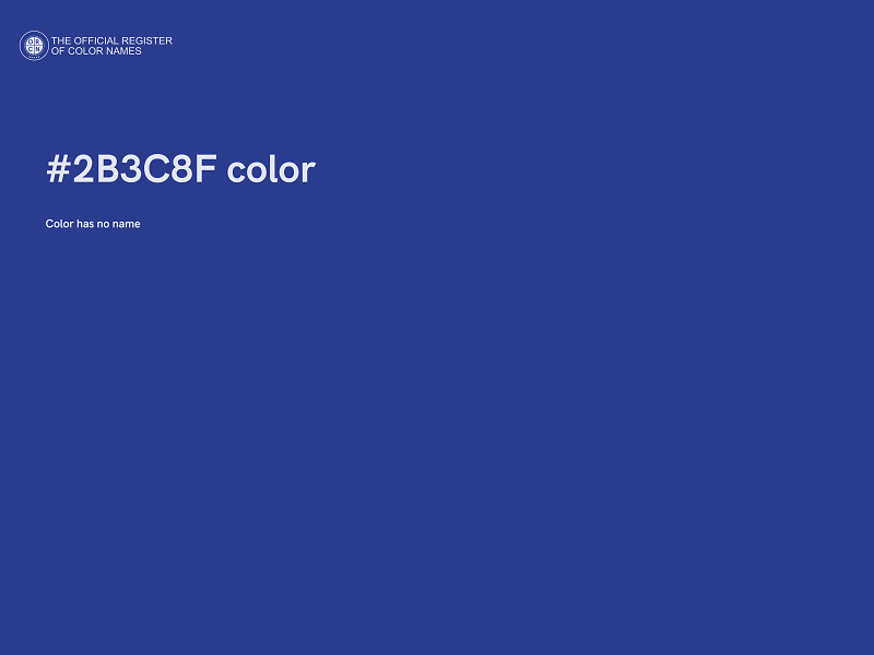 #2B3C8F color image