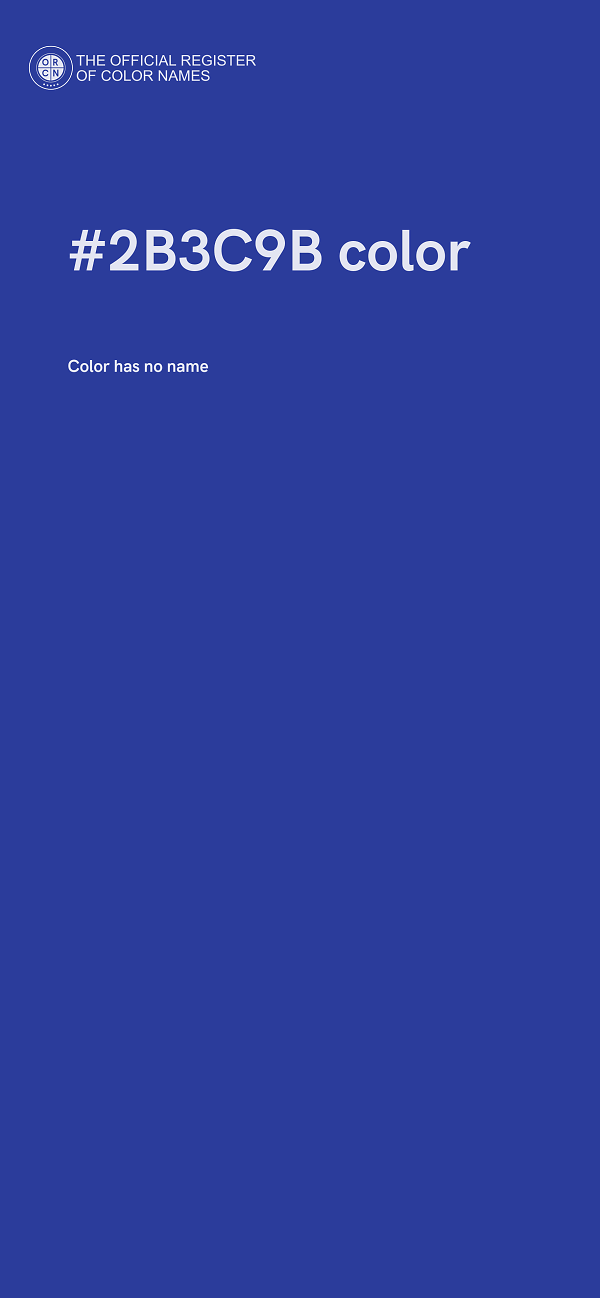 #2B3C9B color image