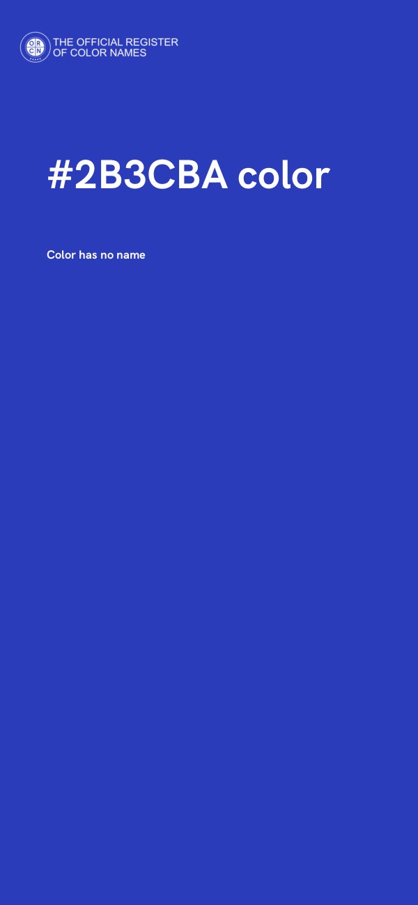 #2B3CBA color image