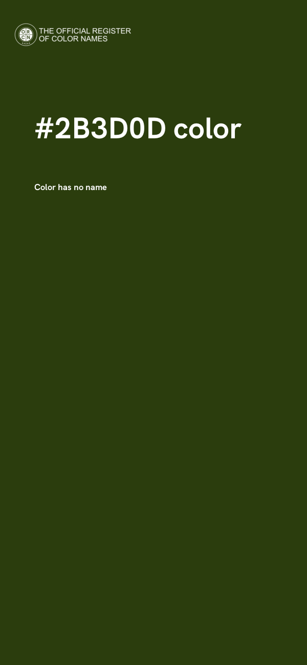 #2B3D0D color image