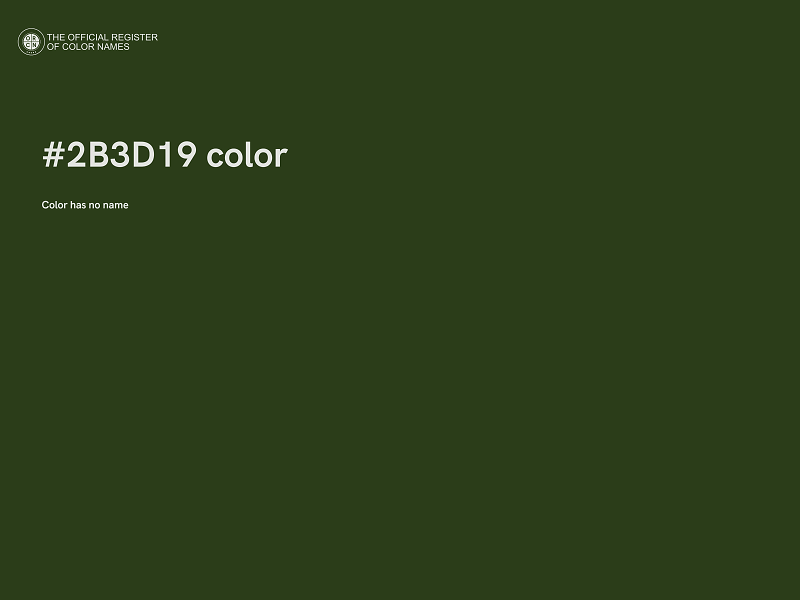 #2B3D19 color image