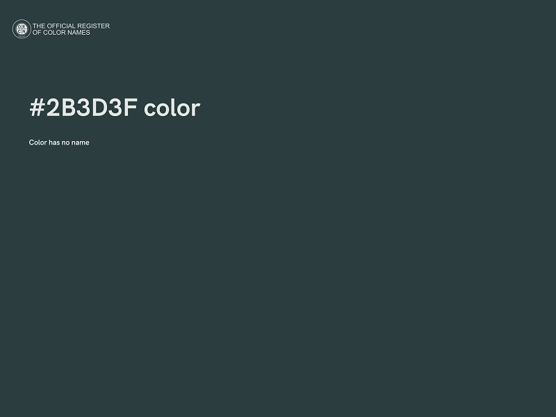 #2B3D3F color image