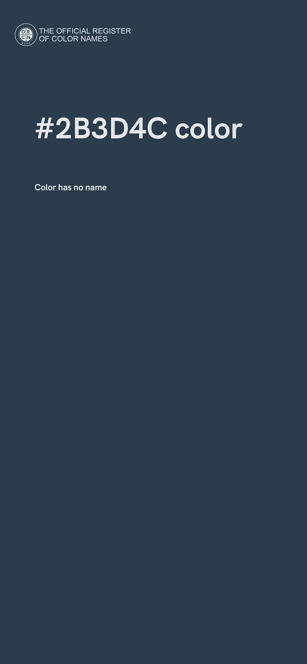 #2B3D4C color image