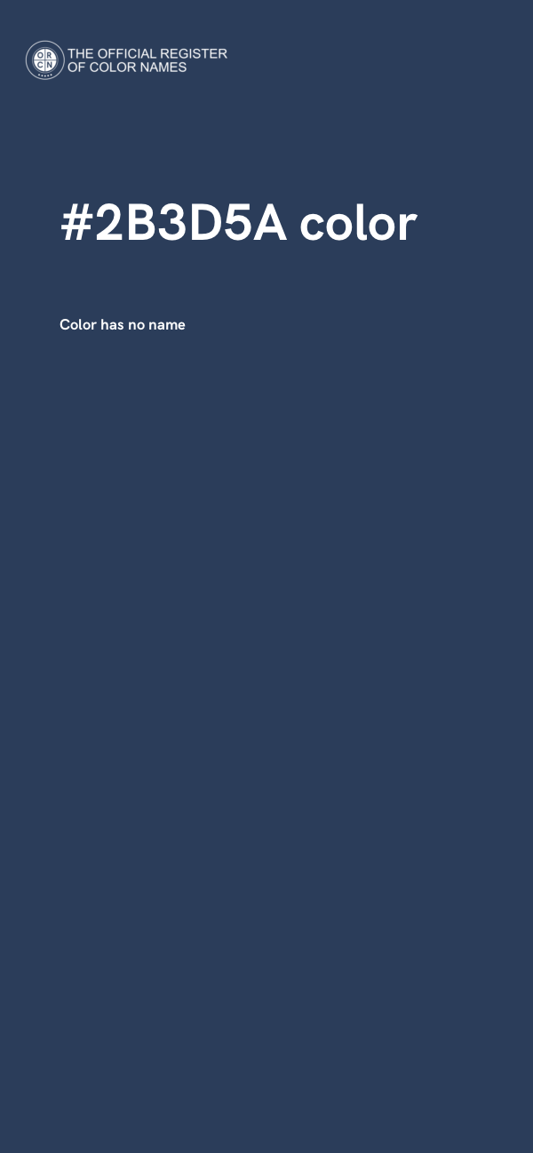 #2B3D5A color image