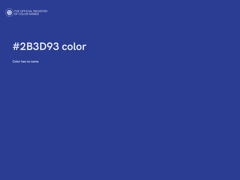 #2B3D93 color image