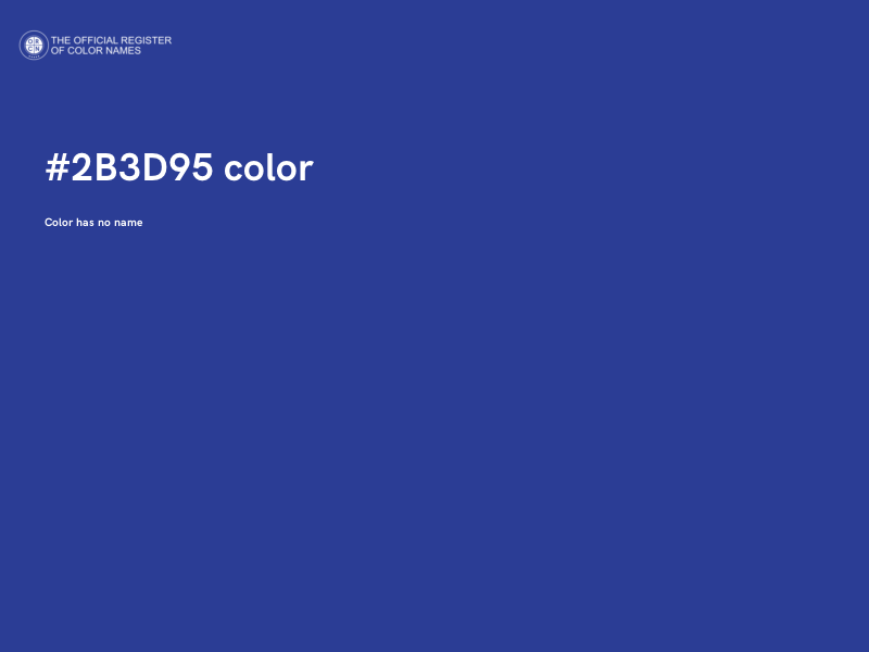#2B3D95 color image