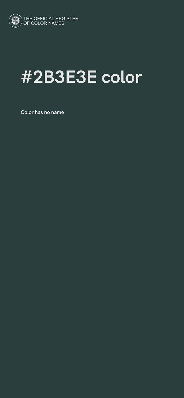 #2B3E3E color image