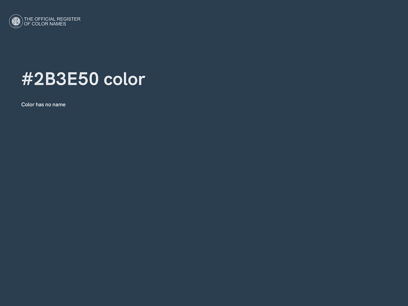 #2B3E50 color image