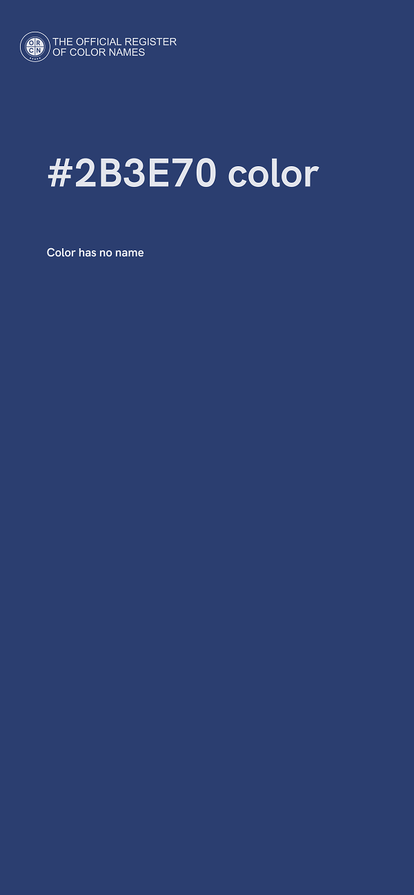 #2B3E70 color image