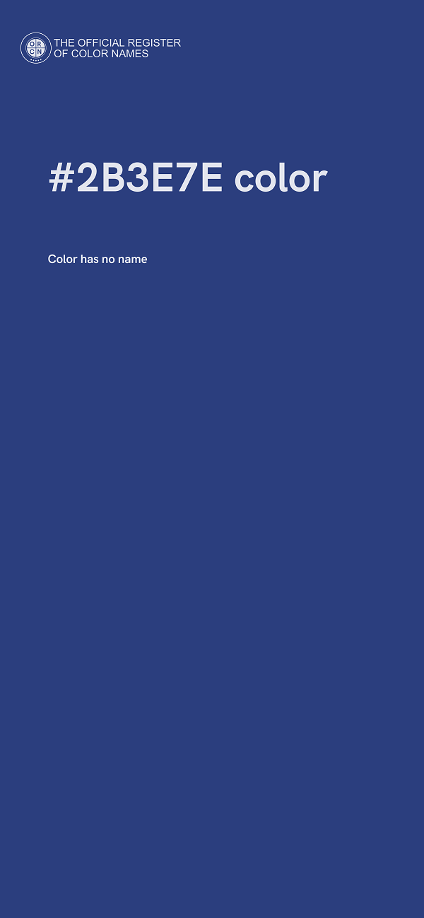 #2B3E7E color image