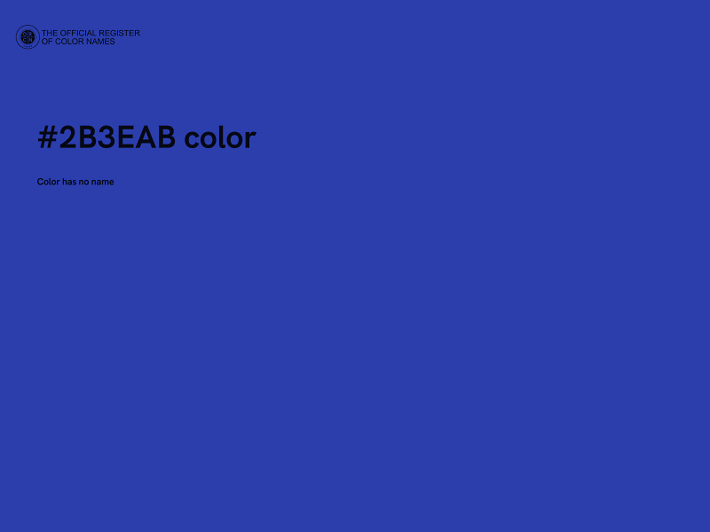 #2B3EAB color image