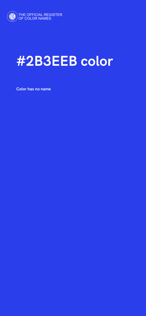 #2B3EEB color image