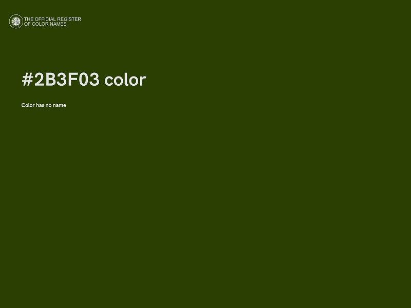 #2B3F03 color image