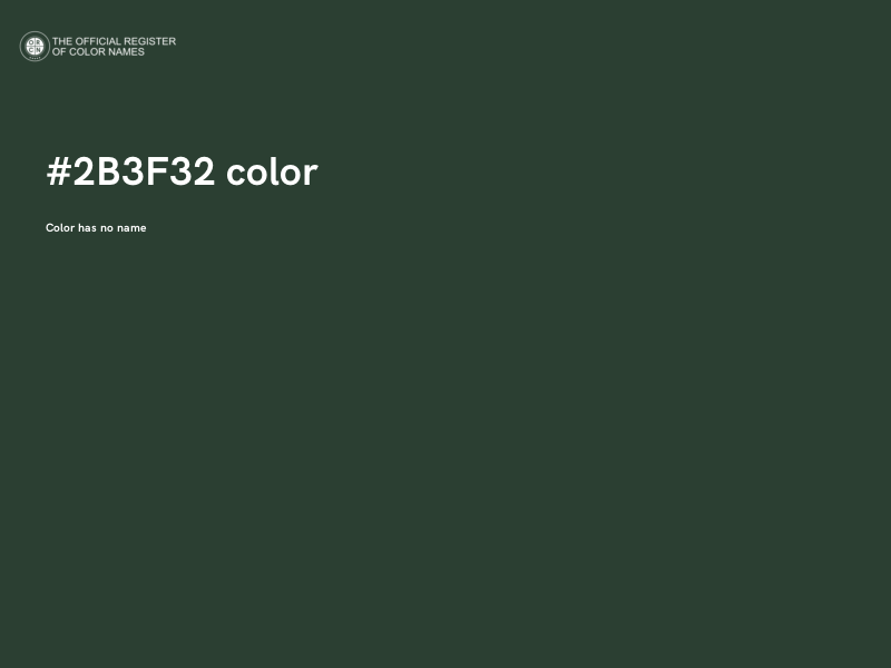 #2B3F32 color image