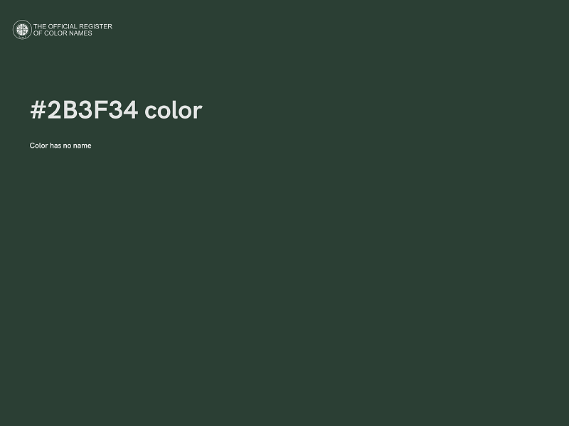 #2B3F34 color image