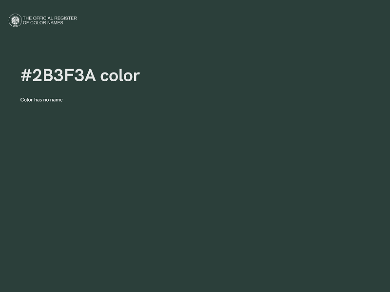 #2B3F3A color image