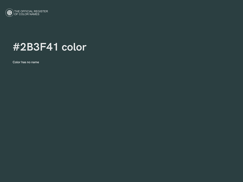 #2B3F41 color image