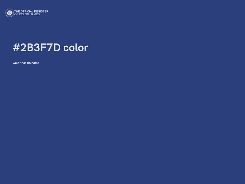 #2B3F7D color image