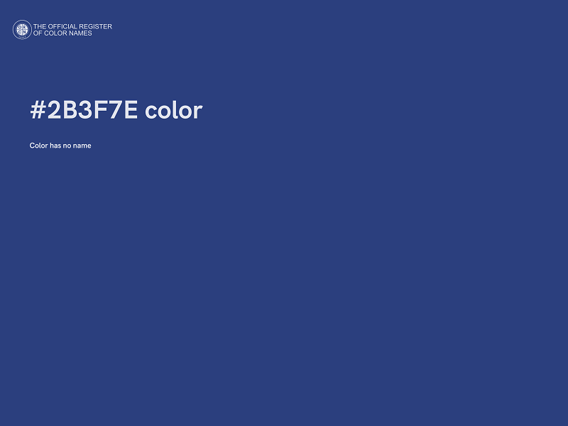 #2B3F7E color image