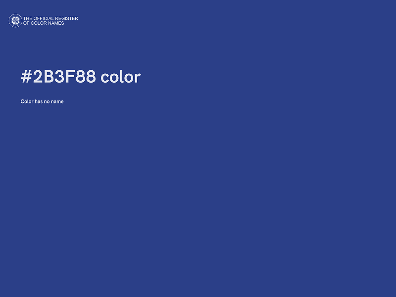 #2B3F88 color image