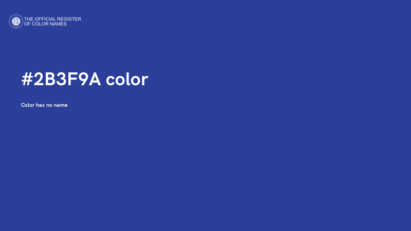 #2B3F9A color image