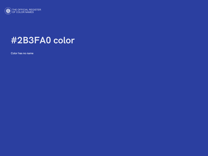 #2B3FA0 color image