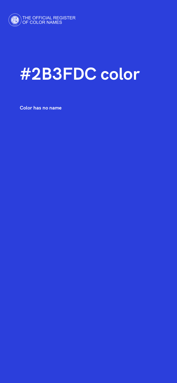 #2B3FDC color image