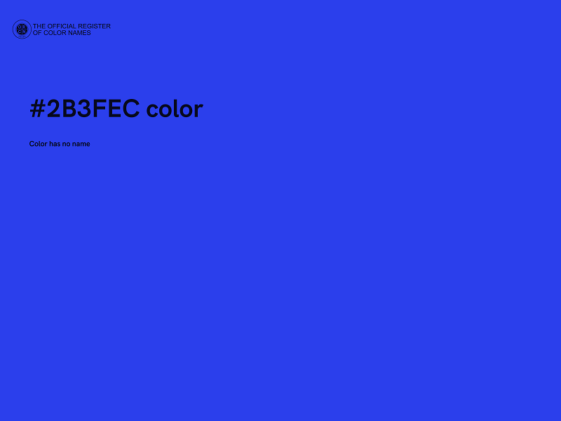 #2B3FEC color image