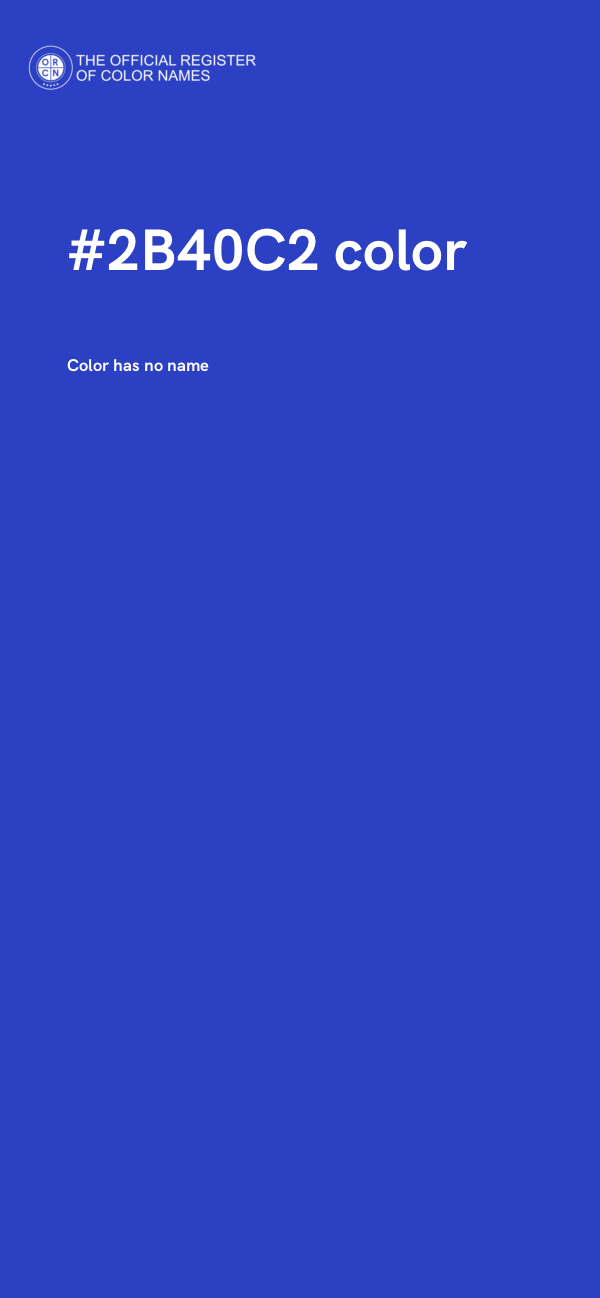 #2B40C2 color image