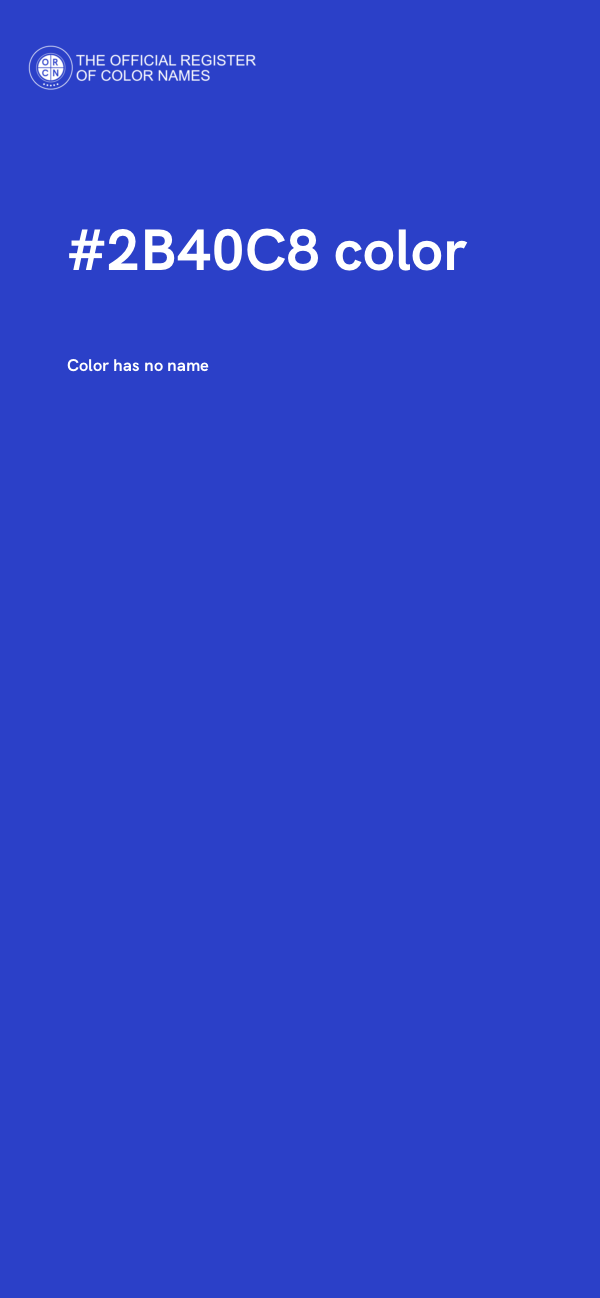 #2B40C8 color image