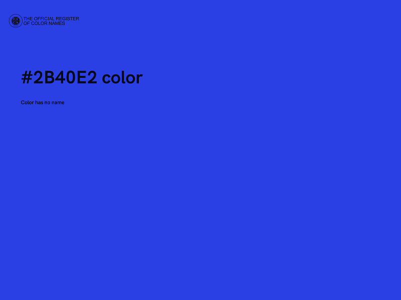 #2B40E2 color image