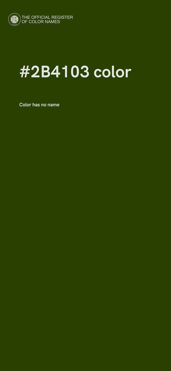 #2B4103 color image