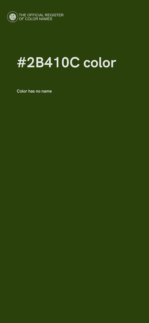 #2B410C color image