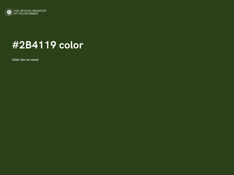 #2B4119 color image