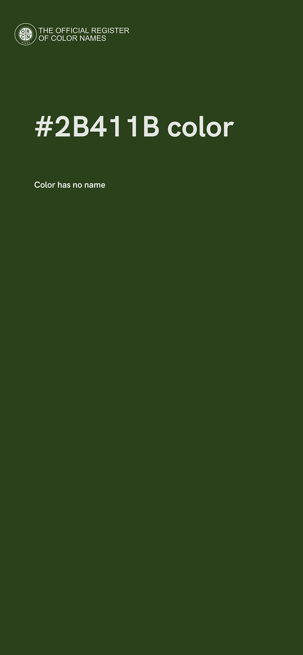 #2B411B color image