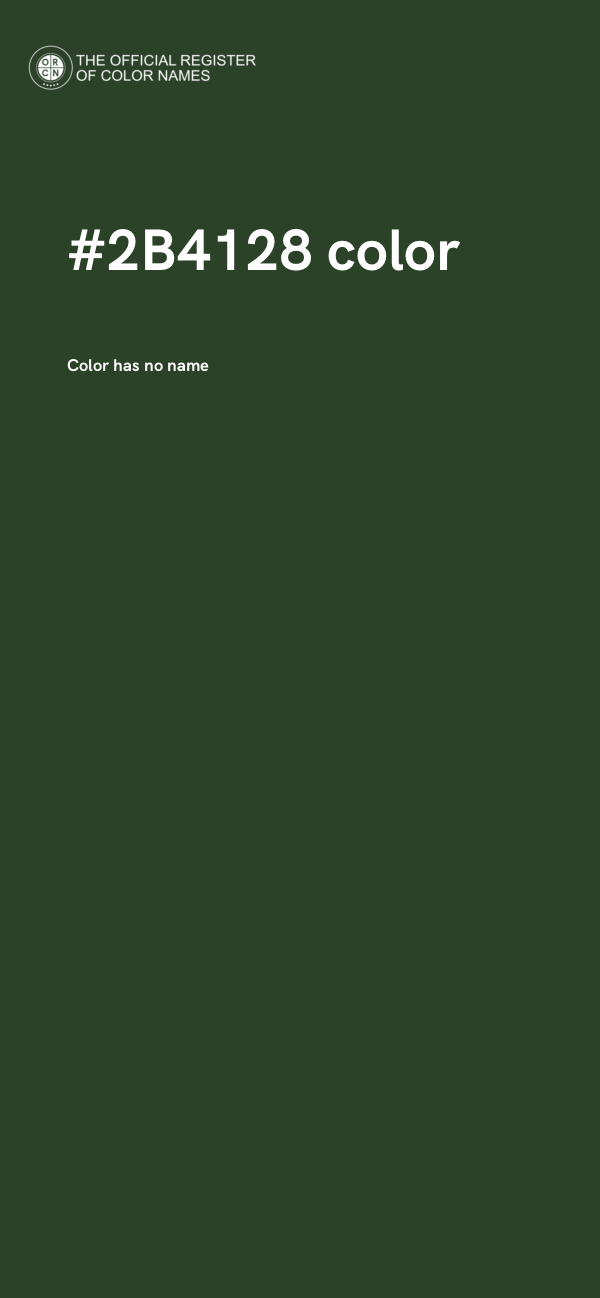 #2B4128 color image