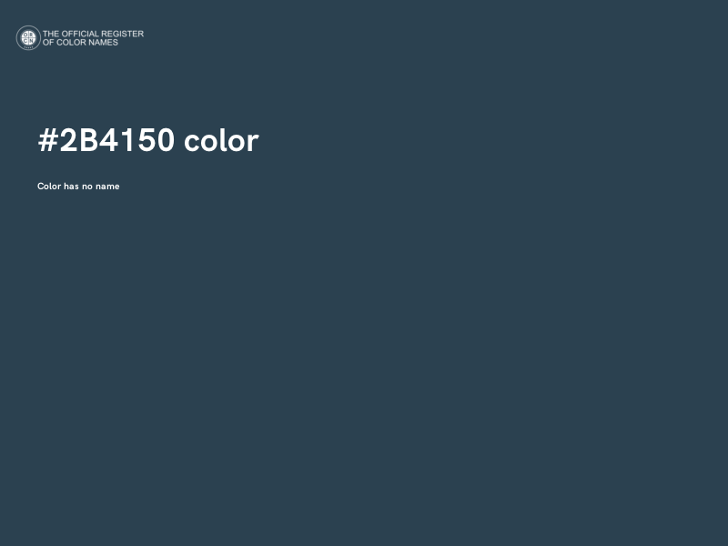 #2B4150 color image