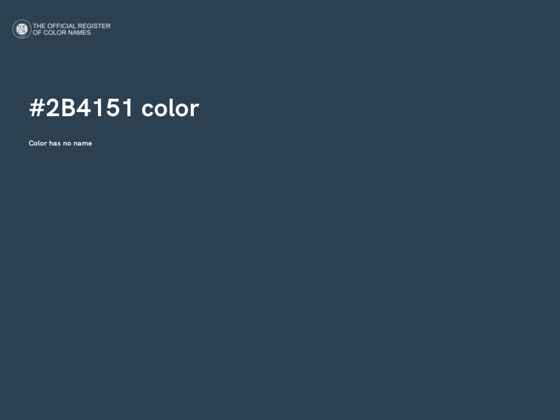 #2B4151 color image