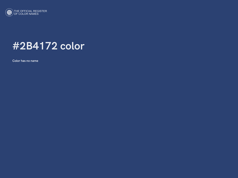 #2B4172 color image